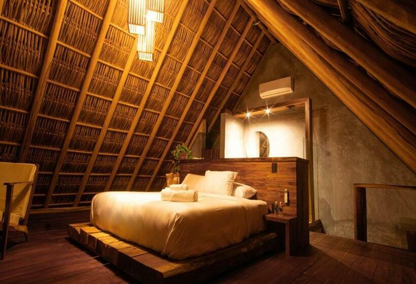 جناح ديلوكس مطل على البحر, Naked Hotel Zipolite  Adults Only