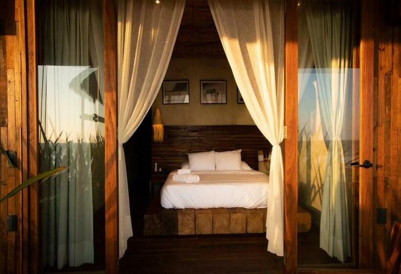 غرفة ديلوكس مطلّة علي البحر, Naked Hotel Zipolite  Adults Only