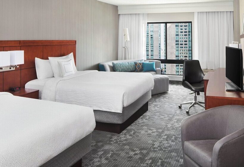 스탠다드 룸 더블 침대 2개, Courtyard By Marriott Jersey City Newport