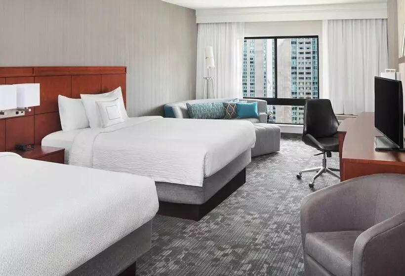 ２ダブルベッドのスタンダードルーム, Courtyard By Marriott Jersey City Newport