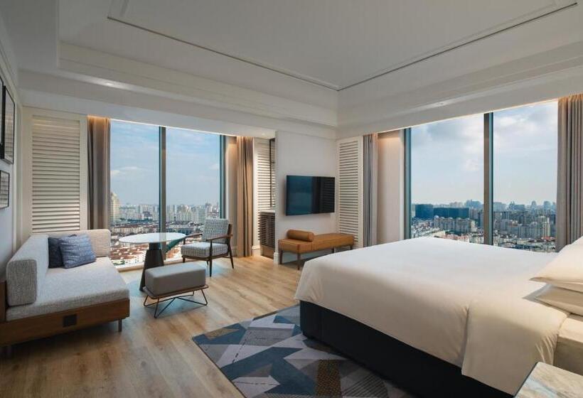 Quarto Deluxe Cama King, Sheraton Shanghai Pudong Riverside