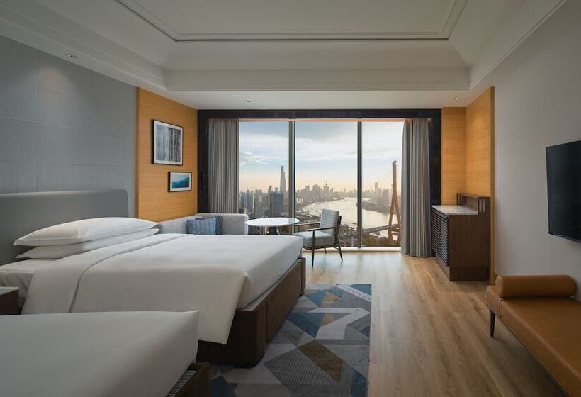 스탠다드 룸 더블 침대 2개, Sheraton Shanghai Pudong Riverside
