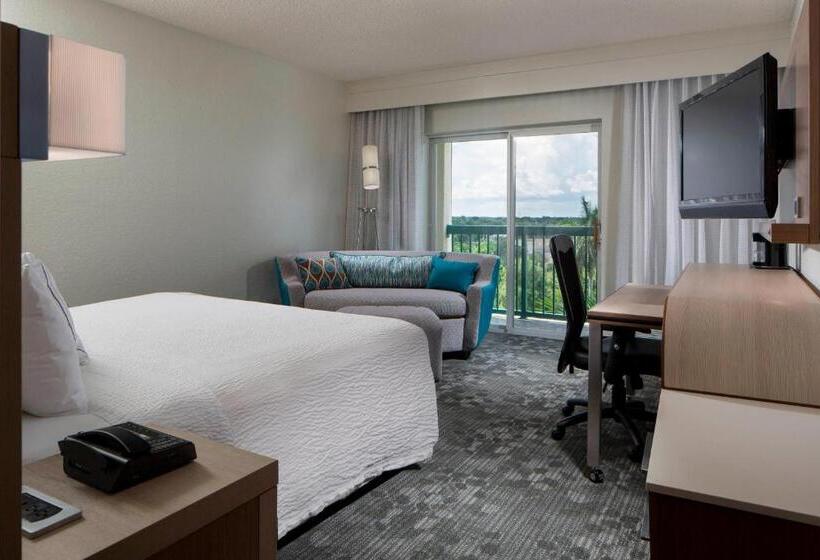 חדר סטנדרט עם מרפסת, Courtyard By Marriott Fort Lauderdale Weston