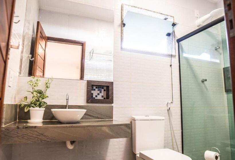 اتاق استاندارد سه تخته با بالکن, Pousada Boipeba Beach