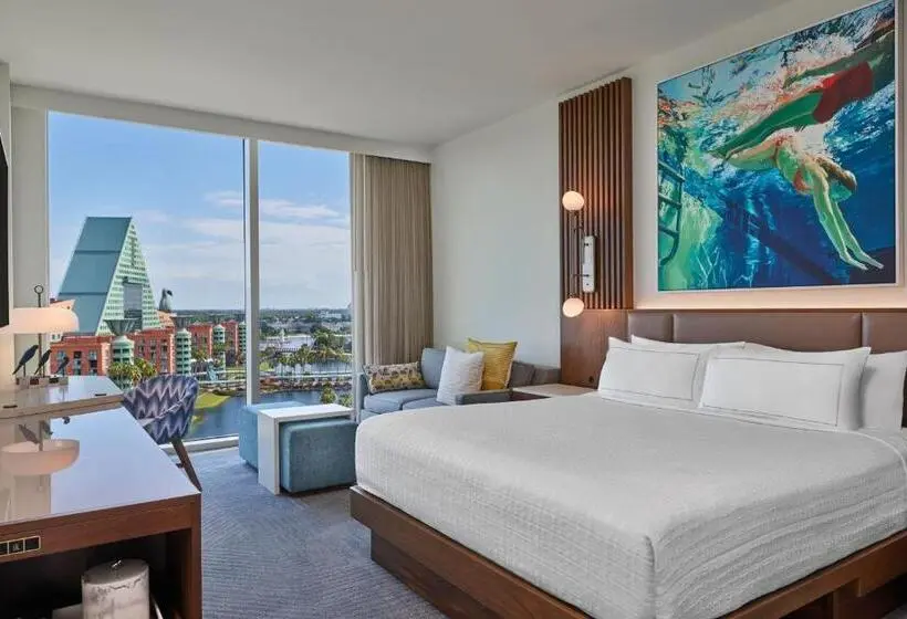 Classic-huone King-vuode, Walt Disney World Swan Reserve