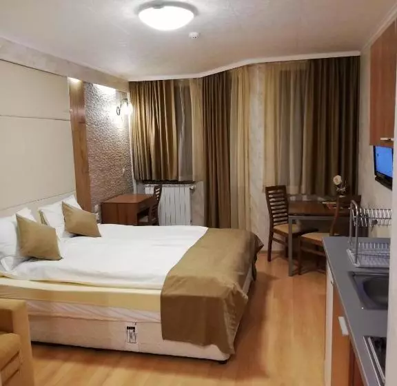 キングサイドベッドのスタンダードワンルーム, Hq Apartments Villa Park