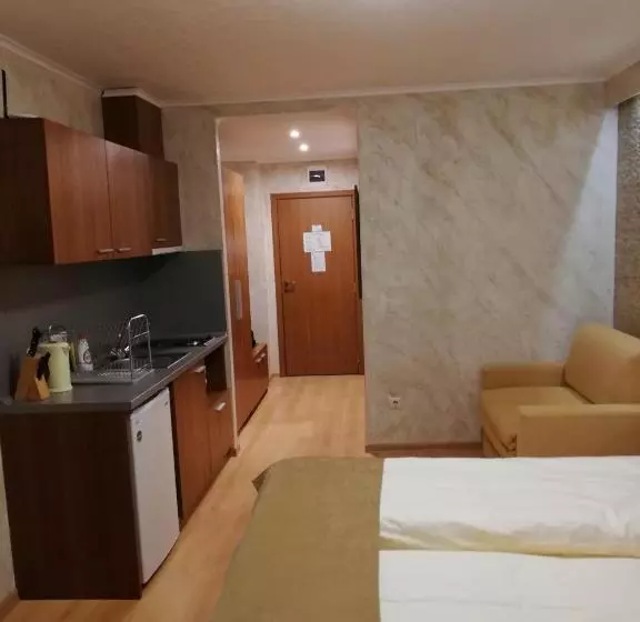 キングサイドベッドのスタンダードワンルーム, Hq Apartments Villa Park