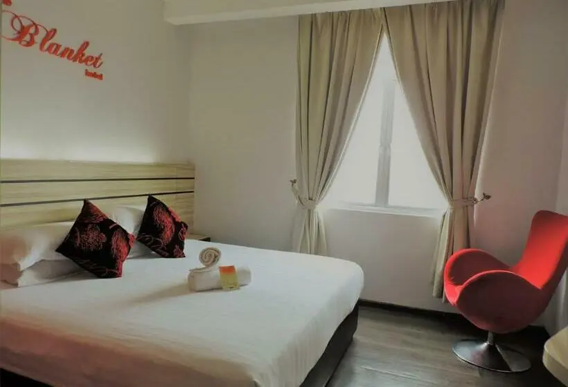 キングサイズベッドのデラックスルーム, The Blanket Hotel Seberang Jaya