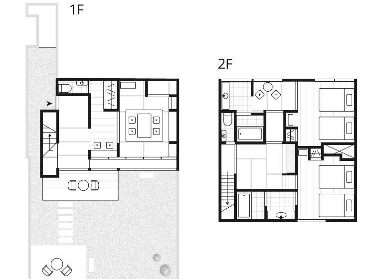 جناح مزود بتراس, Nipponia Hotel Ozu Castle Town