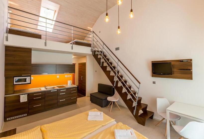 침실 1개 복층 룸, Penziony Gaudeo