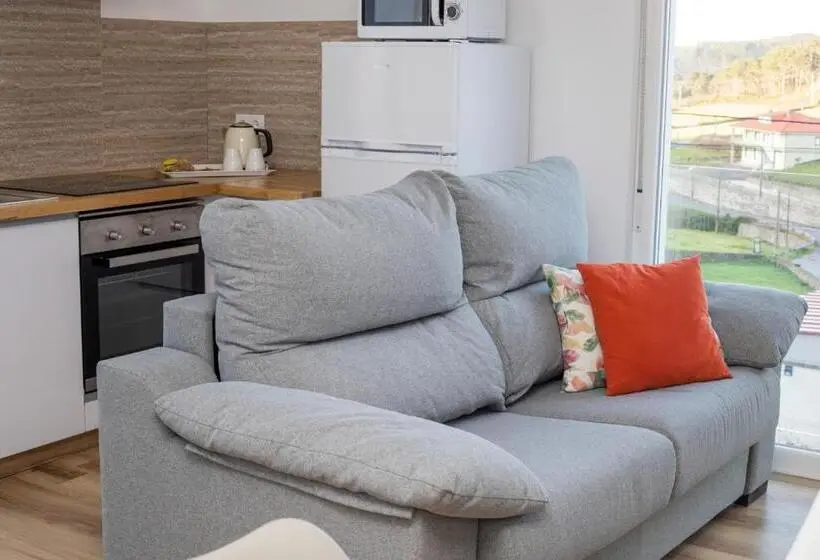 آپارتمان 1 خوابه با تراس, Hospedium Apartamentos Galitrips A Casa Da Reina