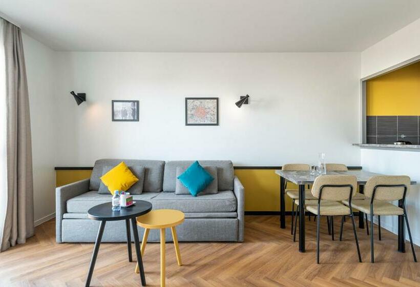 דירה בת חדר שינה 1 עם מרפסת, Aparthotel Adagio Paris Montrouge