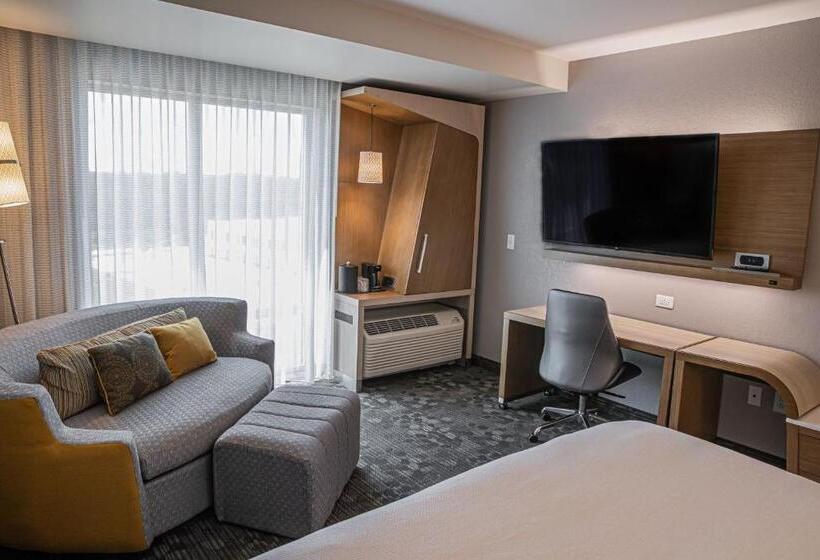 带大床的标准间, Courtyard By Marriott Greenville Mauldin