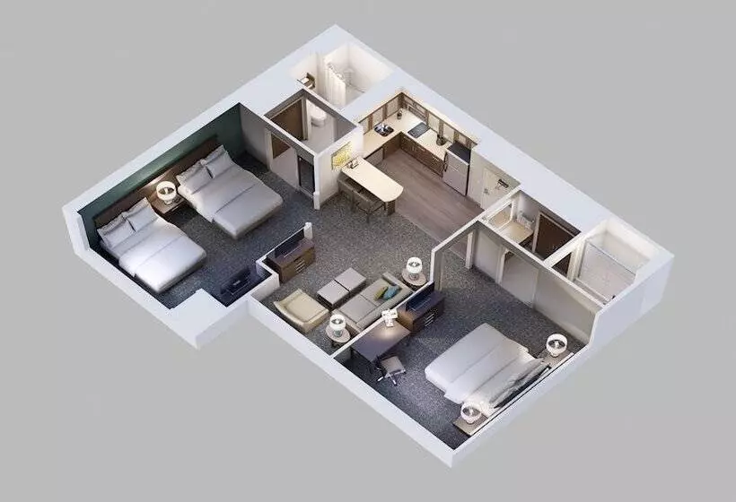 ２ベッドスイートルーム, Staybridge Suites Houston West   Energy Corridor, An Ihg