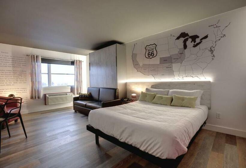 스탠다드 룸 퀸사이즈 침대, Historique Et Manoir Route 66