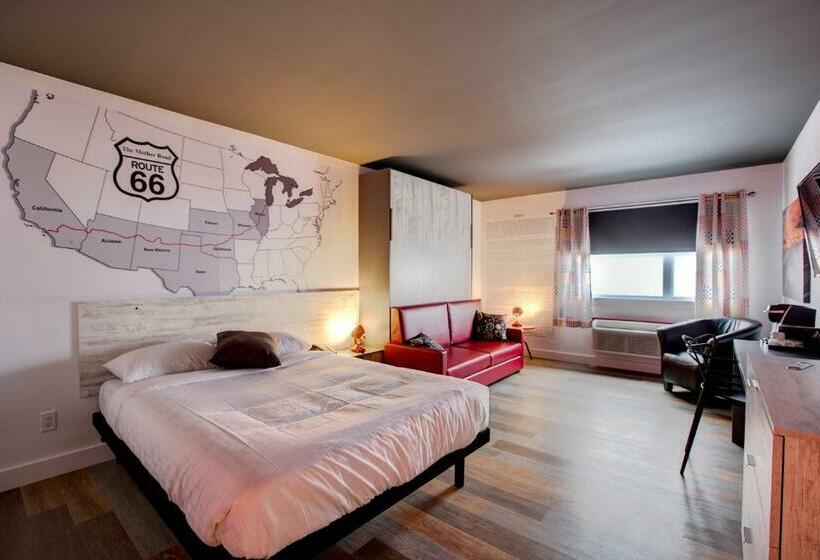 스탠다드 룸 퀸사이즈 침대, Historique Et Manoir Route 66
