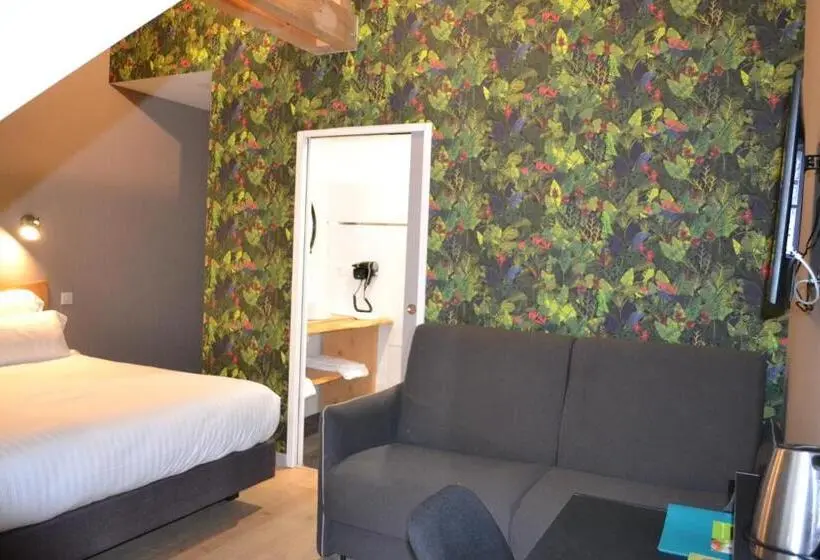 スタンダード４人部屋, Logis Auberge De Pont Calleck