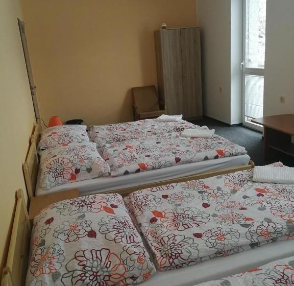 غرفة قياسية رباعية مزودة بشُرفة, Penzion U Klujů