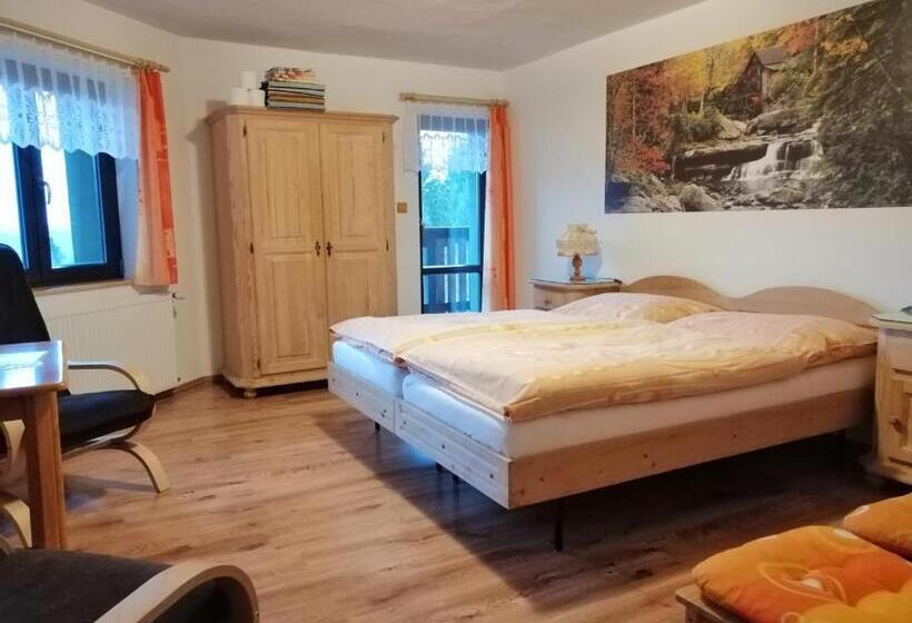 غرفة قياسية مطلة على الجبل, Penzion Nadějov