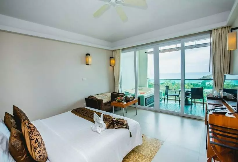 اتاق لوکس با چشمانداز دریا, Kc Resort & Over Water Villas