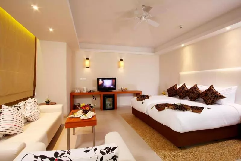 اتاق لوکس با چشمانداز باغ, Kc Resort & Over Water Villas