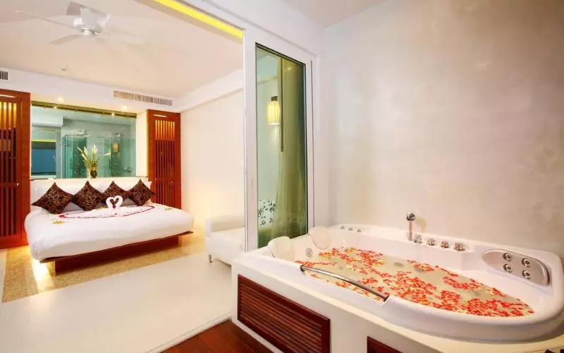 اتاق لوکس با چشمانداز دریا, Kc Resort & Over Water Villas