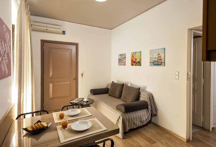 발코니가 있는 2 베드룸 아파트, Elina Hotel Apartments