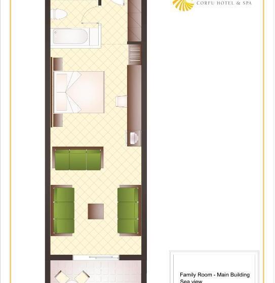 패밀리 룸 바다 전망, Sunshine Corfu Hotel & Spa All Inclusive