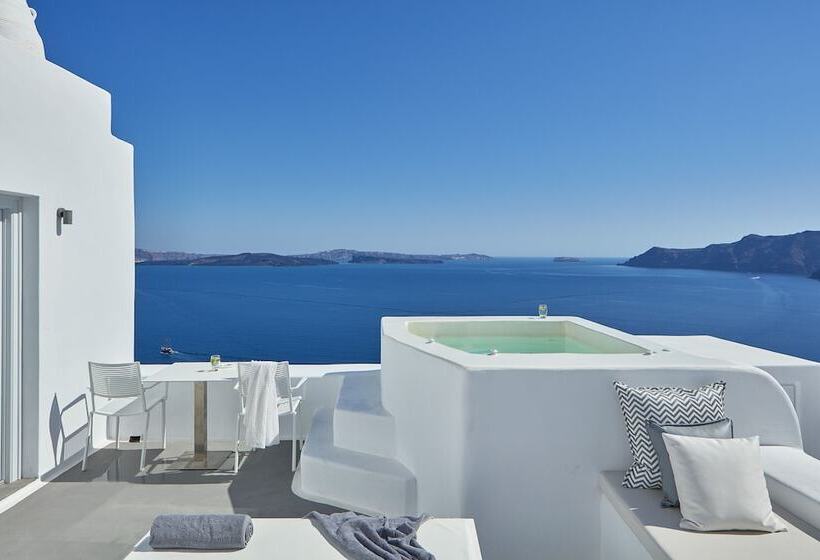 Люкс с гидромассажем, Katikies Villa Santorini   The Leading Hotels Of The World