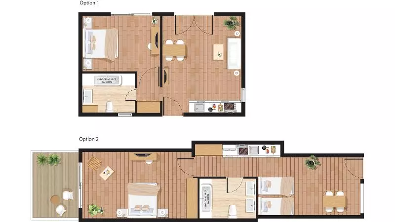 海の見える１ベッドルームアパートメント, Grecotel Plaza Beach House, Grecotel Apartments