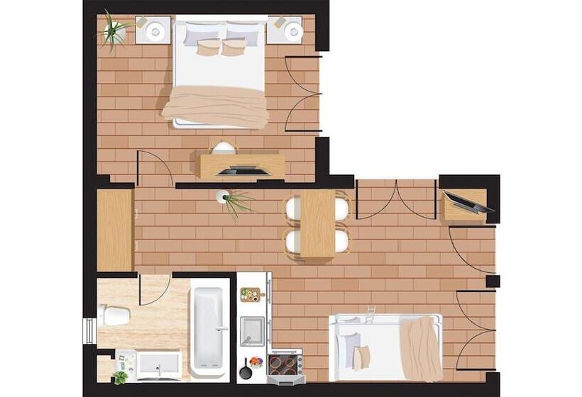 带1个卧室的公寓, Grecotel Plaza Beach House, Grecotel Apartments