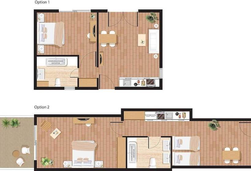 带1个卧室的带海景的公寓, Grecotel Plaza Beach House, Grecotel Apartments