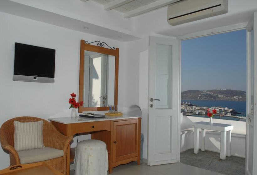 수피리어 패밀리 룸 바다 전망, Mykonos View