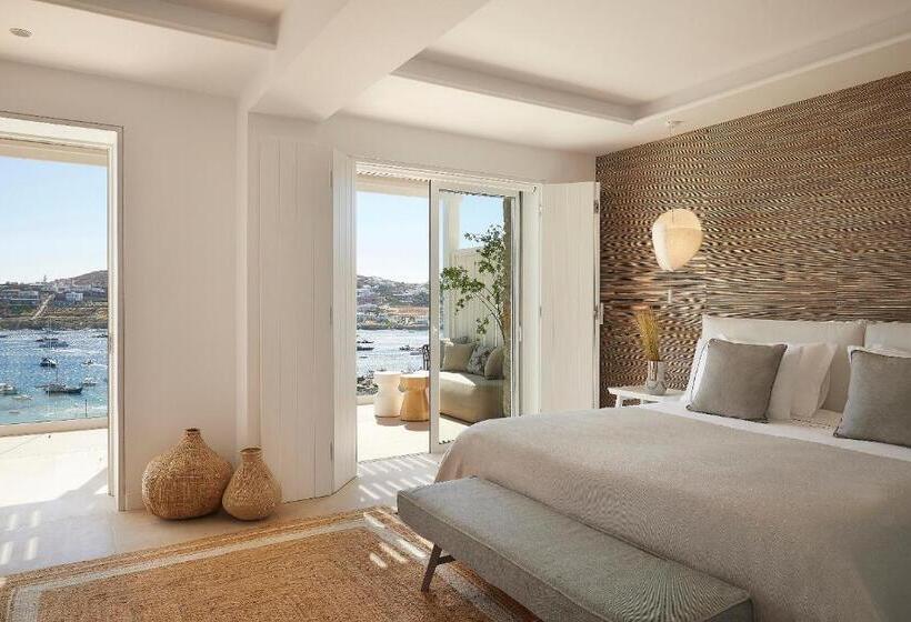 带海景的高级套房, Once In Mykonos  Designed For Adults