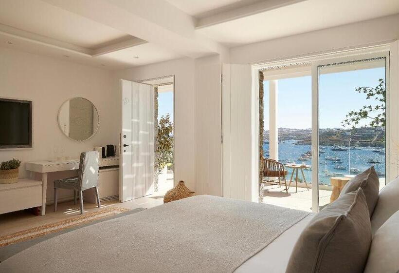 带海景的高级套房, Once In Mykonos  Designed For Adults
