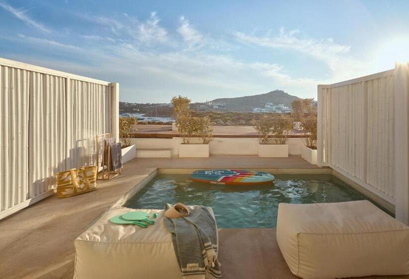 标准间侧面带海景, Once In Mykonos  Designed For Adults