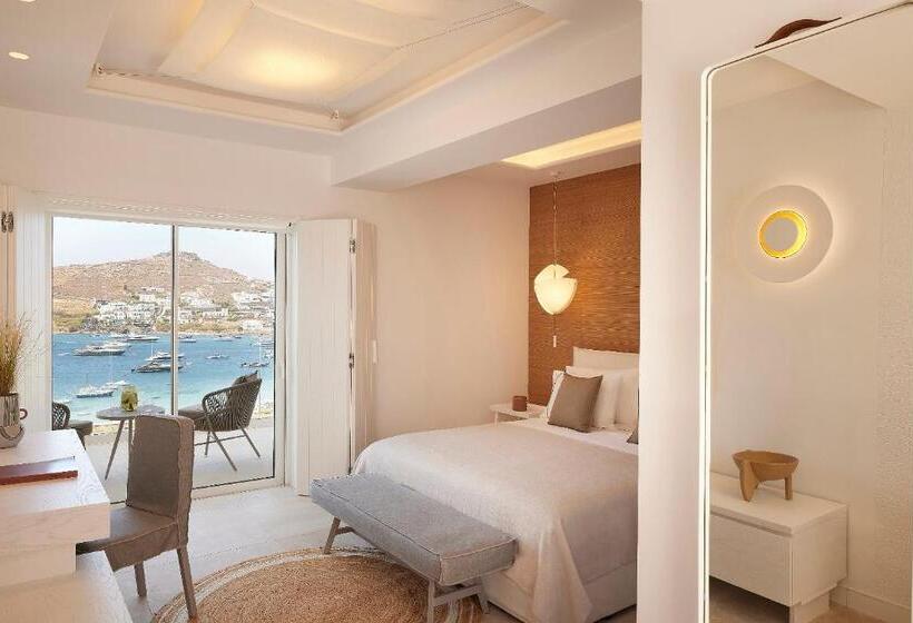 带海景及按摩浴缸标准房间, Once In Mykonos  Designed For Adults