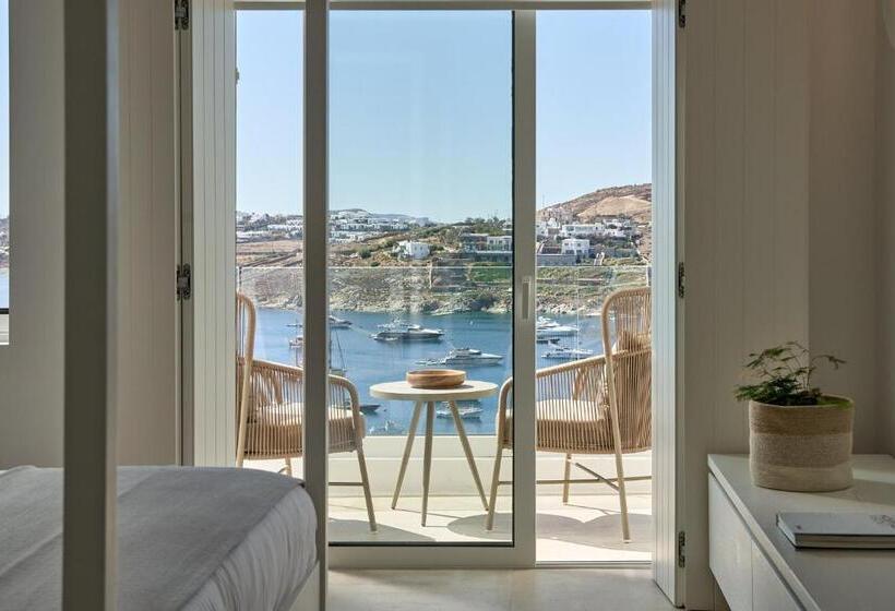 带海景及按摩浴缸标准房间, Once In Mykonos  Designed For Adults
