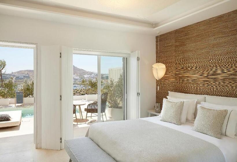 带海景的标准房, Once In Mykonos  Designed For Adults