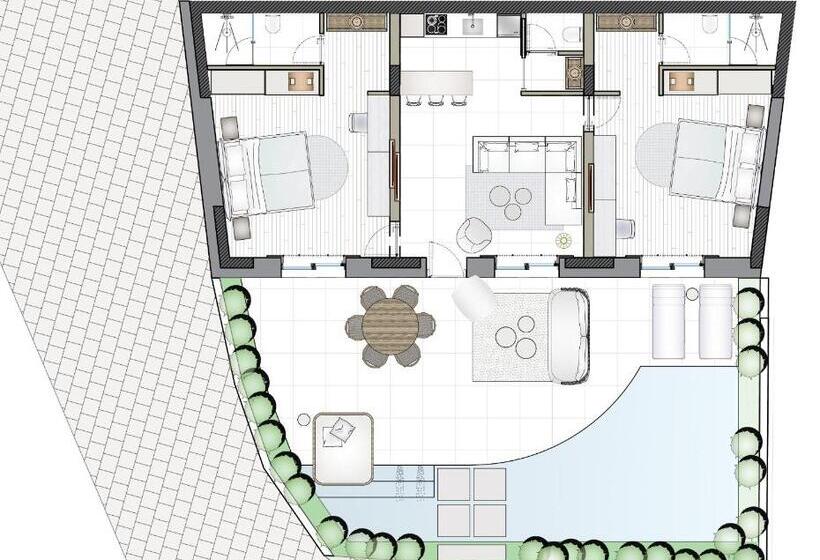 2 Bedrooms Suite Sea View, Once In Mykonos  Designed For Adults