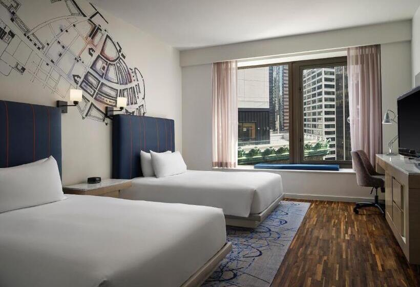 带2个双人床的标准工作室, Hyatt Centric Wall Street New York
