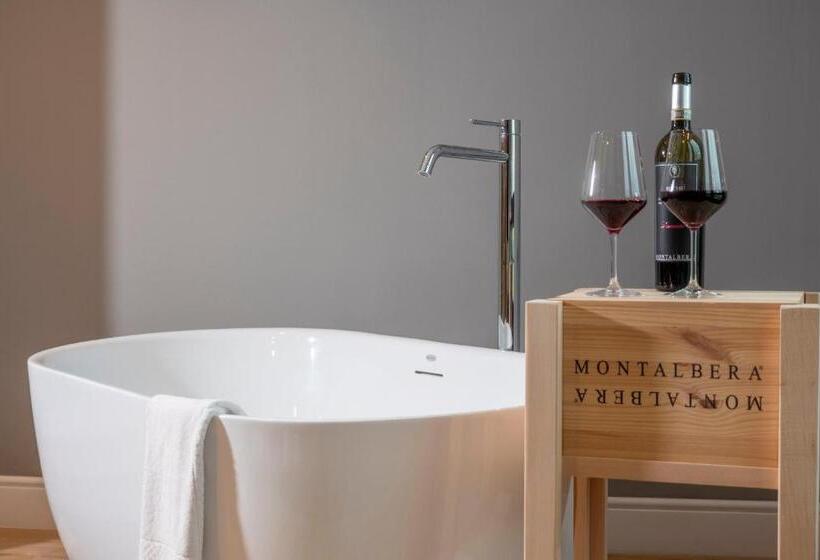 キングサイズベッドのスタンダードルーム, Montalbera Wine Suites