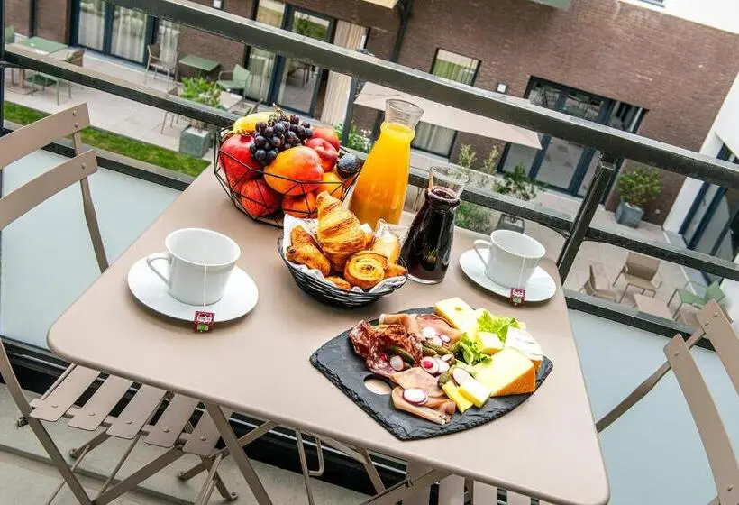 آپارتمان 1 خوابه با چشم‌انداز باغ, Les Boréales   Appart Hotel & Restaurant