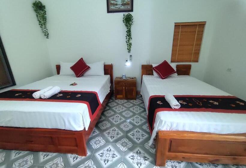 اتاق خانوادگی با چشمانداز باغ, Tam Coc Lotus Flower Homestay