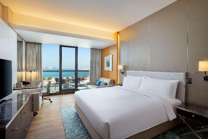带海景的行政房, Hilton Dubai Palm Jumeirah