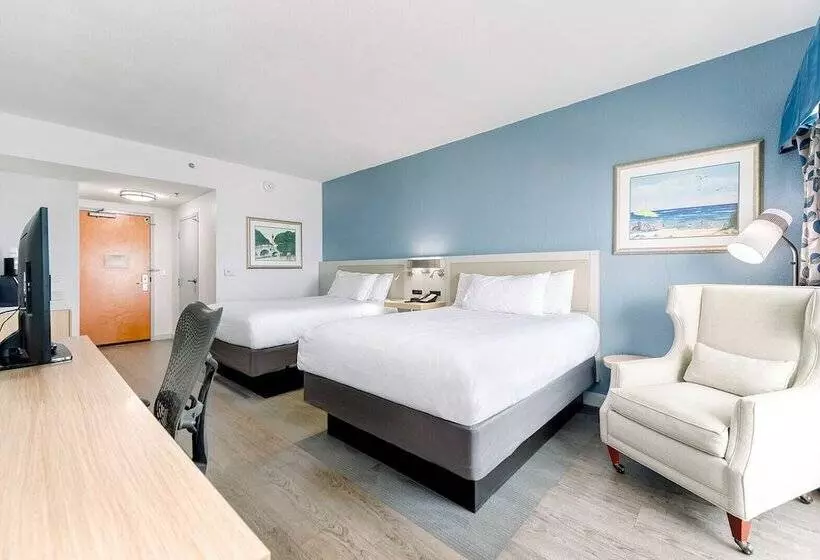 サイドオーシャンビューのダブルベッドスタンダードルーム, Hilton Garden Inn Outer Banks/kitty Hawk