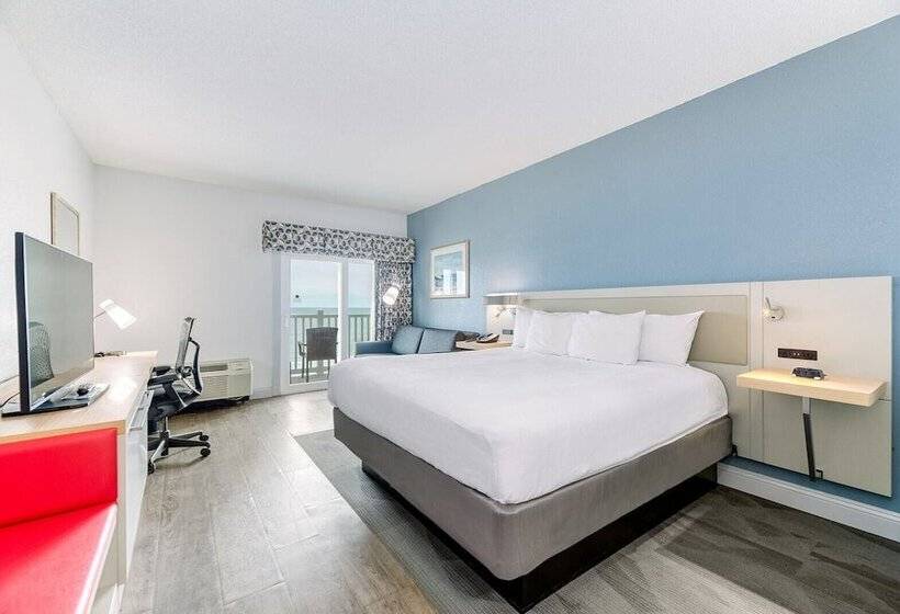 带海景的带双人床的标准间, Hilton Garden Inn Outer Banks/kitty Hawk