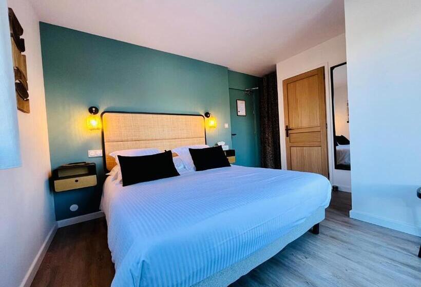 חדר סטנדרט עם מרפסת, Hôtel Les Chaumettes