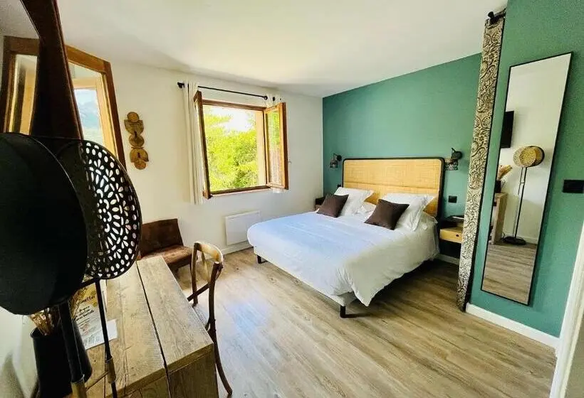 バルコニー付ベーシックルーム, Hôtel Les Chaumettes