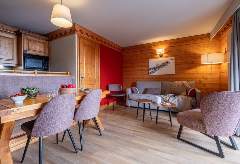 带2个卧室的公寓, Residence Pierre & Vacances Premium Les Alpages De Reberty